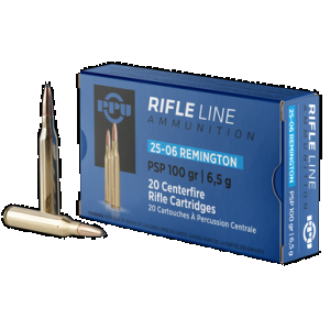 PPU Pp2506p Standard Rifle 25-06rem 100gr Pointed Soft Point 20 Rounds