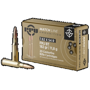 PRVI Partisan Ppm7 7.62x54mmr Full Metal Jacket 182 Grain 20 Rounds