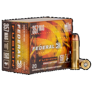 FEDERAL Fusion Handgun Ammo 357 Mag. 158 Gr. Fusion 20 Rd.