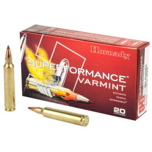 HORNADY Superformance Varmint Rifle Ammo 204 Ruger 24 Gr. Ntx 20 Rd.
