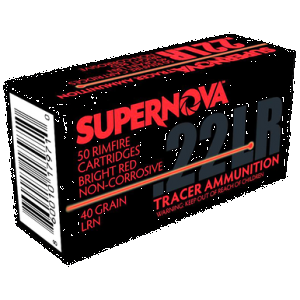 Piney Mountain Ammunition PMSN22LRR Red Tracer Non-Corrosive 22LR 40gr Lead Round Nose 50 Rounds
