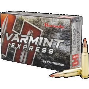 HORNADY 81531 Varmint Express 224valkyrie 60gr HORNADY V Max 20 Rounds