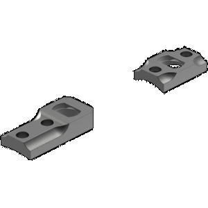 Leupold 51706 Dual Dovetail Base Set Matte Black Weatherby Mark V