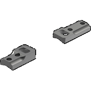 Leupold 60760 Dual Dovetail Base Set Matte Black Kimber 8400