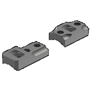 Leupold 60910 Dual Dovetail Base Set Matte Black Kimber 84