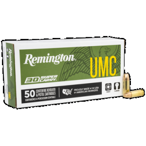REMINGTON Umc Handgun Ammo 30 Super Carry 100 Gr. Fmj 50 Rd.