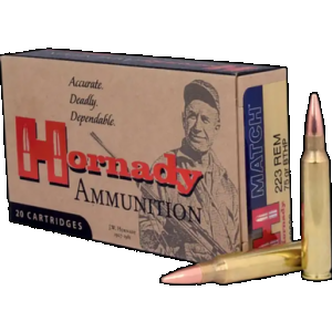 HORNADY Match Rifle Ammo 223 Rem. 75 Gr. Eld Match 20 Rd.