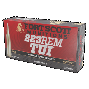 FORT Scott Munitions 223055scv Tumble Upon Impact (tui) 223rem 55gr Solid Copper Spun 20 Rounds