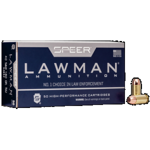 SPEER Lawman Pistol Ammo 40 S&w 180 Gr. Tmj 50 Rd.