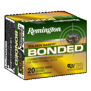 REMINGTON Golden Saber Bonded Handgun Ammo 9mm Luger 147 Gr. Bjhp Bonded 20 Rd.