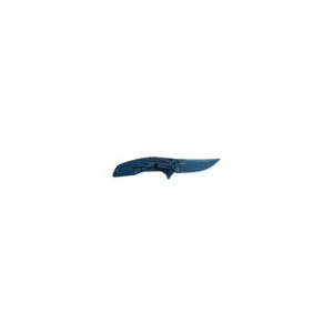Kershaw Outright Folding Knife 3" Trailing Point Blade Blue Black