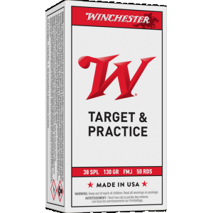 WINCHESTER Usa Pistol Ammo 38 Spl 130 Gr. Fmj 50 Rd.