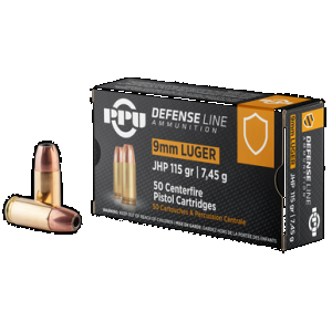 PRVI Partisan Ppu Ppd91 9mm Luger Jacketed Hollow Point 115 Grain 50 Rounds