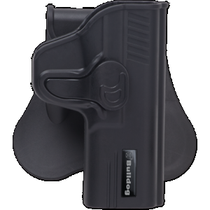 Bulldog RRSR9PC Rapid Release OWB Black Polymer Paddle Fits Ruger SR9 Right Hand