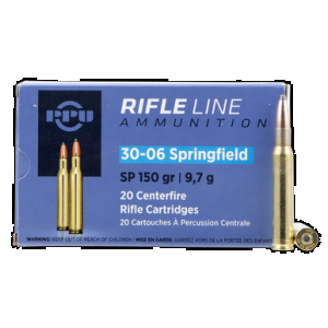 PPU Pp30061 Standard Rifle 30-06springfield 150gr Soft Point 20 Rounds