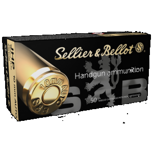 SELLIER & Bellot Pistol Ammo 10mm Jacketed Hollow Point 180 Grain 50 Rounds