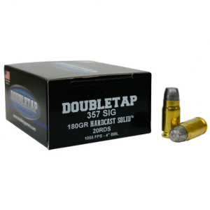 DBLTAP 357sig 180gr Hardcast 20 Rounds
