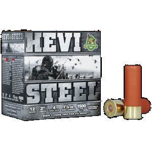 Hevi Shot Hevi Steel Load 12 ga. 3 in. 1 1/4 oz. 4 Shot 25 rd.