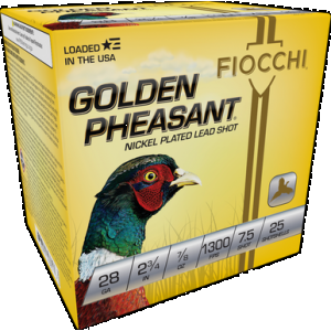 Fiocchi 28GP75 Golden Pheasant Extrema 28Gauge 2.75" 7/8oz 7.5Shot 25 Rounds