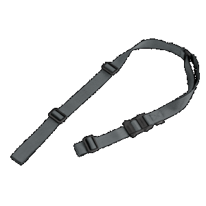 Magpul MAG513-GRY MS1 Sling 1.25" W x 48"- 60" L Adjustable Two-Point Gray Nylon Webbing for Rifle