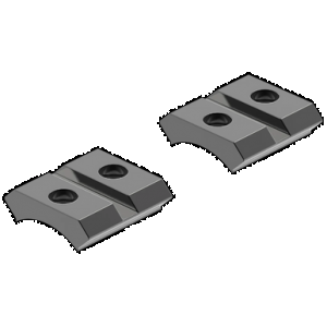 Leupold 49866 QRW Cross-Slot Base Set Black Gloss Remington 541
