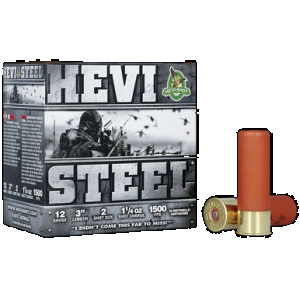 Hevi Shot Hevi Steel Load 12 ga. 3 in. 1 1/4 oz. 2 Shot 25 rd.