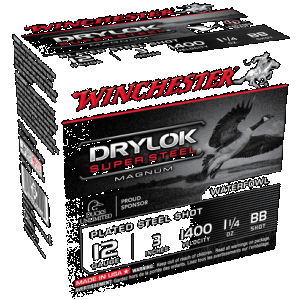Winchester Ammo XSV123BB Drylok Super Steel Magnum 12Gauge 3" 1 1/4oz BBShot 25 Rounds