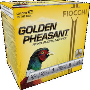 Fiocchi Golden Pheasant Shotgun Loads 20 ga. 2.75 in. 1 oz. 6 Shot 25 rd.