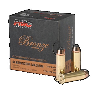 PMC Bronze .44 Remington Magnum Jacketed Hollow Point 180 Grain 25 Rounds