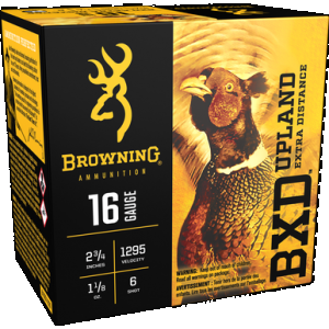BROWNING Ammo B193511626 Bxd Upland 16gauge 2.75" 1 1/8oz 6shot 25 Rounds