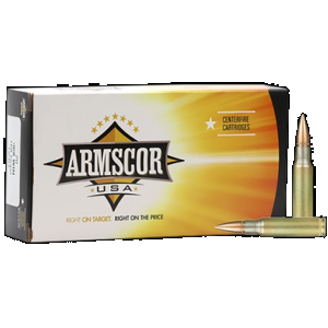 ARMSCOR Ac3082n .308 Winchester Hollow Point Boat Tail 168 Grain 20 Rounds