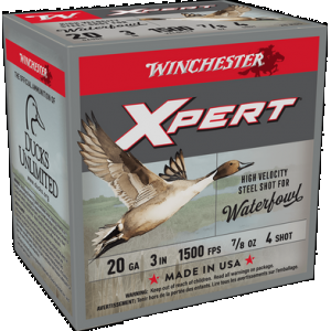 Winchester Super-X Xpert Hi-Velocity Steel 20 ga. 3 in. 7/8 oz. 4 Shot 25 rd.