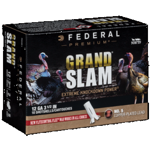 Federal Premium Grandslam Shotgun Ammo 12 ga. 3.5 in. 2 oz. 5 Shot 10 rd.