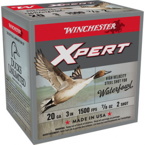 Winchester Super-X Xpert Hi-Velocity Steel 20 ga. 3 in. 7/8 oz. 2 Shot 25 rd.