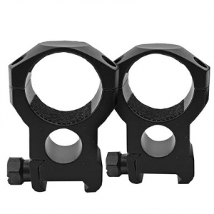 Trad Rings 30mm High Tac Blk Picatinny Style