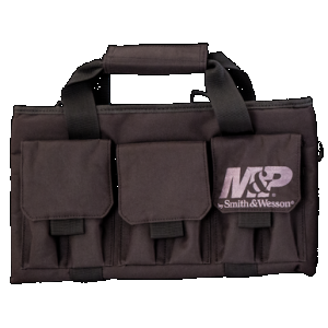 M&P Accessories 110028 Pro Tac Handgun Case Black Nylon Holds Handgun