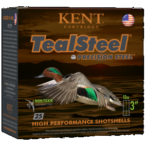 Kent Teal Steel Load 12 ga. 3 in. 1 1/4 oz. 6 Shot 25 rd.