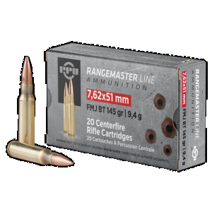 PRVI Partisan Rangemaster 7.62x51mm Nato Full Metal Jacket 145 Grain 20 Rounds