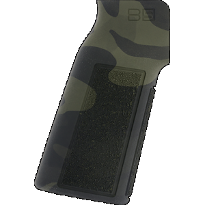 B5 Systems PGR1473 Type 22 P-Grip Black Multi-Cam Aggressive Textured Polymer, Increased Vertical Grip Angle with No Backstrap, Fits AR-Platform