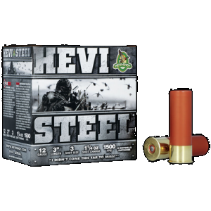 Hevi Shot Hevi Steel Load 12 ga. 3 in. 1 1/4 oz. 3 Shot 25 rd.