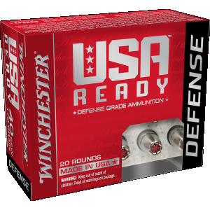 Winchester USA Ready Defense 40 S&W Hex-Vent Hollow Point 170 Grain 20 Rounds