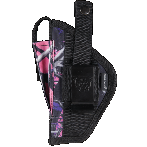 Bulldog FSN24MDG Extreme OWB Muddy Girl Camo Nylon Belt Loop/Clip Fits S&W J Frame Fits 2-2.50" Barrel Ambidextrous
