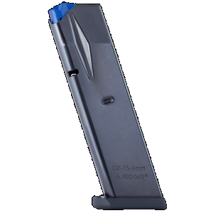Mec-Gar MGCZ7510B Standard 10rd 9mm Luger Fits CZ75B/CZ Shadow 2/75 SP-01/Shadow/85B Blued Carbon Steel