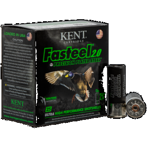 KENT Fasteel 2.0 Precision Plated Steel Load 12 Ga. 2.75 In. 1 1/16 Oz. 4 Shot 25 Rd.