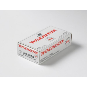 Winchester USA Pistol Ammo 380 ACP 95 gr. FMJ 50 rd.