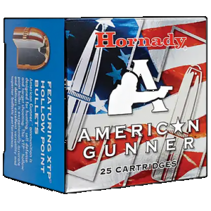 HORNADY American Gunner Pistol Ammo 9mm Luger 115 Gr. Xtp Hollow Point 25 Rd.