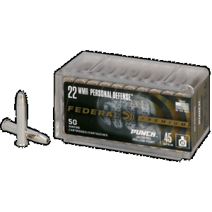 Federal Punch 22 Magnum Jacketed Hollow Point 45 Grain 50 Rounds
