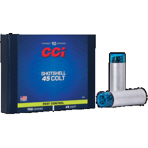CCI Shotshell Handgun Ammo 45 Colt 9 Shot 166 Grain 10 Rounds