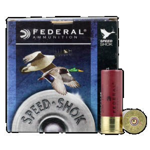 FEDERAL Speed-shok Load 12 Gauge 2.75 In. 1 1/8 Oz. 3 Shot 25 Rd.