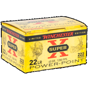 WINCHESTER Super-x 22 Long Rifle Power Point 40 Grain 222 Rounds